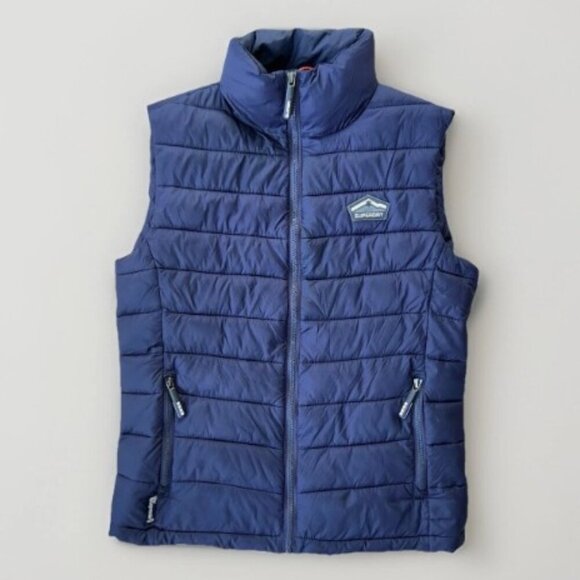 Superdry Other - Superdry Vest Mens Size Medium Blue Puffer Fuji Jacket Quilted Preppy Outdoor